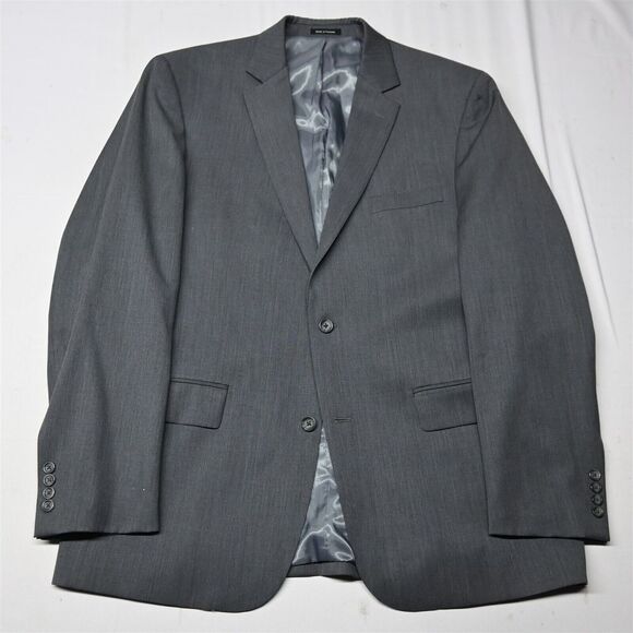 Pronto Uomo Platinum 46 X-Long Gray 100% Wool Mens Blazer Suit Jacket Sport Coat
